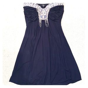 Dark blue dress